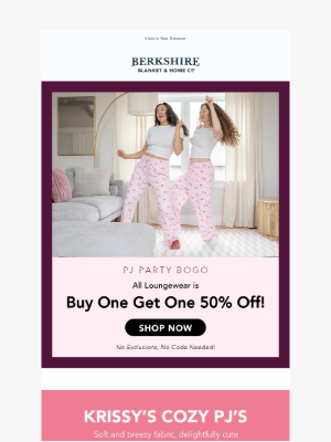 Berkshire Blanket - Let’s Have a PJ Party!