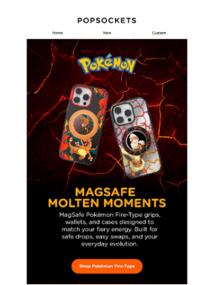 PopSockets - Fiery Pokémon phone power ☄️