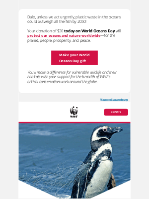 World Wildlife Fund, Inc. - Wildlife deserve an ocean without plastic