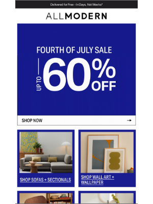 AllModern - UP TO 60% OFF sofas + sectionals ❗ 𝐄𝐍𝐃𝐒 𝐓𝐎𝐌𝐎𝐑𝐑𝐎𝐖