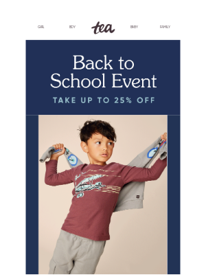 Tea Collection - Back To School Event: Up To 25% Off ✏️