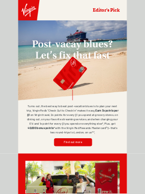 Virgin America - 🏖️ Post-vacay blues? We've got the cure
