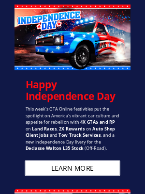 Rockstar Games - Celebrate the 4th of July in GTA Online