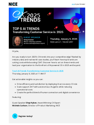 NICE - You’re Invited! Exclusive insights on the top 5 AI trends