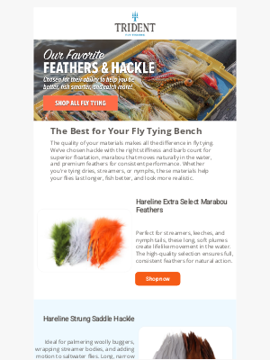 tridentflyfishing.com - Top Quality Feathers and Hackle 👉