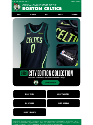 Boston Celtics Store - LAUNCHING...Celtics 2024/25 City Edition Collection