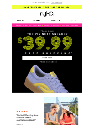 RYKA - 🔥 HOT BUY! $39.99 sneaks + free shipping TODAY ONLY 🔥