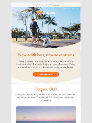 Discovery Parks (AU) - New parks have landed