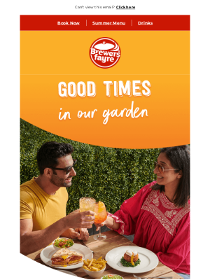 Brewers Fayre (United Kingdom) - Join us in our garden this summer