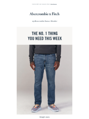 Abercrombie & Fitch - Re: your denim drawer. 👖