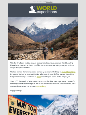 World Expeditions - Himalaya: Your autumn expedition in trekking paradise