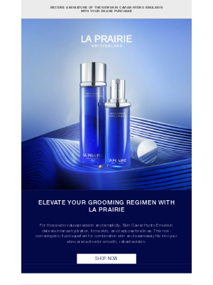La Prairie - Lightweight, powerful, minimalist—your ideal moisturizer awaits.