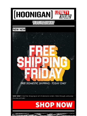 hoonigan.com - NEW NEW FOR FRIDAY