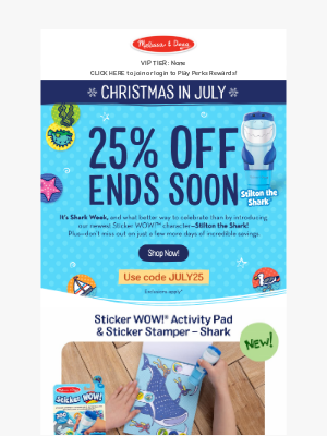 Melissa & Doug LLC - [25% Off] Plus, Meet Stilton the Shark! 🦈
