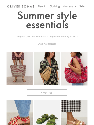 Oliver Bonas - Summer style | The accessory edit