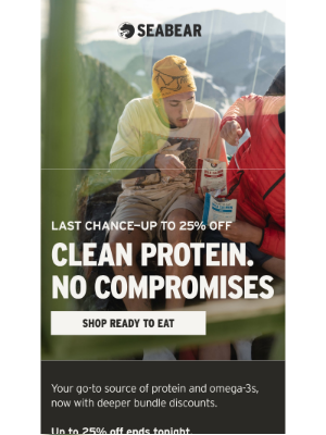 SeaBear Wild Salmon - LAST CHANCE: Up to 25% off ready to eat protein