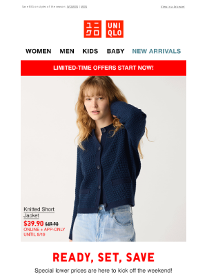 UNIQLO - Good news for Friday!