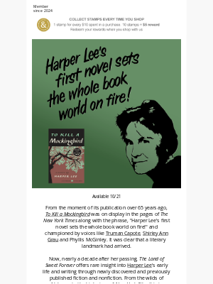 Barnes & Noble - This is Harper Lee like you’ve never seen her before