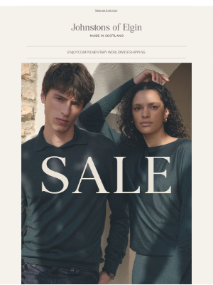 Johnstons of Elgin - The End of Season Sale | Now In-Store
