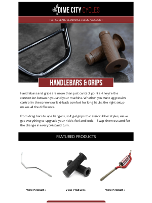 Dime City Cycles - Your Hands Deserve Better 🖐️ Upgrade Grips & Bars