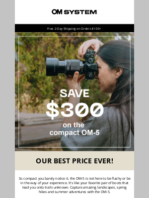 Olympus - Get the Compact OM-5 for Our Best Price Ever
