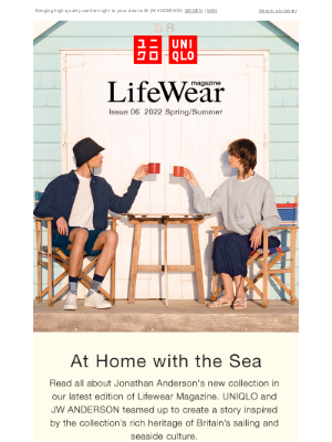 UNIQLO - This week in LifeWear Magazine: At Home With the Sea
