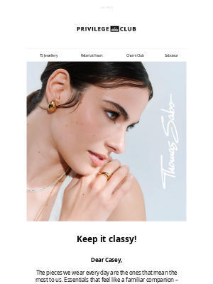 THOMAS SABO - Essentials: minimalist, elegant, always wearable