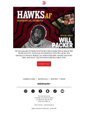 Atlanta Hawks - WATCH NOW: Will Packer on Hawks AF 🎬