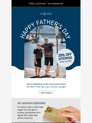 Oru Kayak - Celebrate Dad 💙 20% Off + Free Shipping