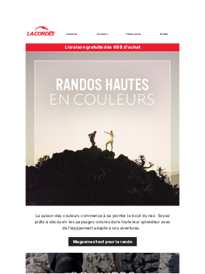 La Cordée (Canada) - Profitez de vos randos bien équipé