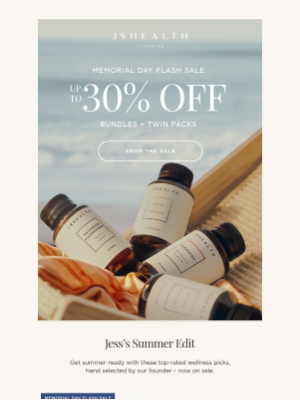 JS Health Vitamins - Up to 30% Off starts now 🎉