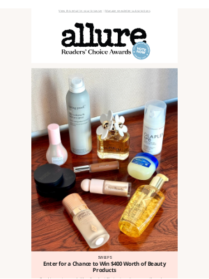 Allure - Enter for a Chance to Win $400 Worth of Beauty Products