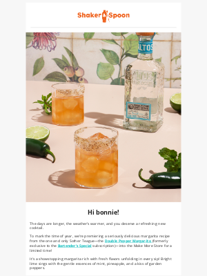 Shaker and Spoon - 🍹 Drop alert: BRAND-NEW margarita kit!