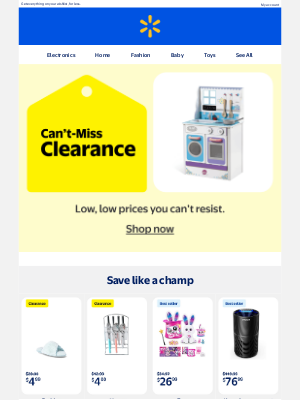 Walmart - Clearance savings unlocked 🔐💸