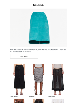 SSENSE - Suede, Denim, and Stripes