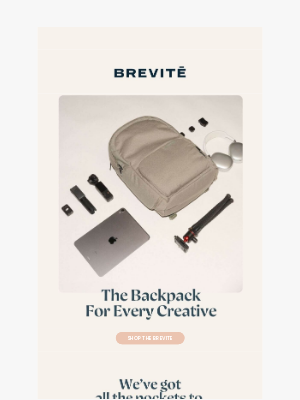 Brevitē - Yes we made the perfect content creator backpack