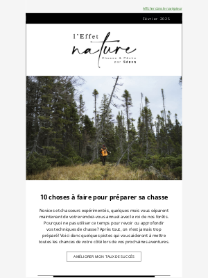 Sépaq - Quoi faire avant sa prochaine saison de chasse? 👀