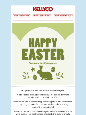 Kellyco Metal Detectors - 🌸 From Our Family to Yours—Happy Easter!