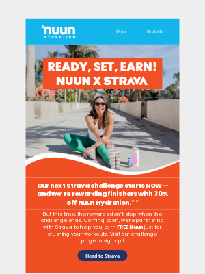 nuun hydration - Strava Challenge Starts NOW! 🏃