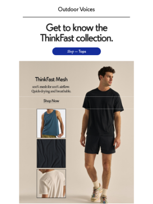 Outdoor Voices - The ThinkFast Collection