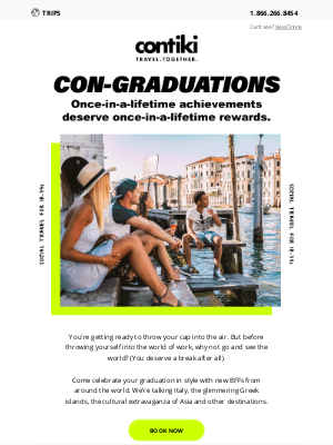 Contiki - Celebrate Graduation in Style