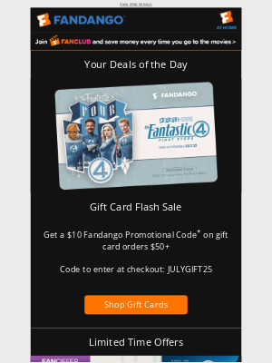 Fandango - Your Deals of the Day