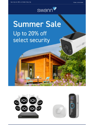 Swann (United Kingdom) - Shop our summer sale: security up to 20% off