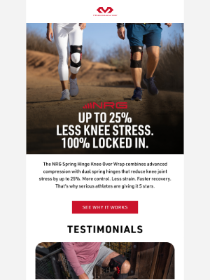Mcdavid Sports Medical - Cut Knee Stress By Up To 25%. Seriously.