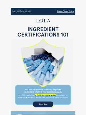 LOLA - Sick of vague ingredient claims?
