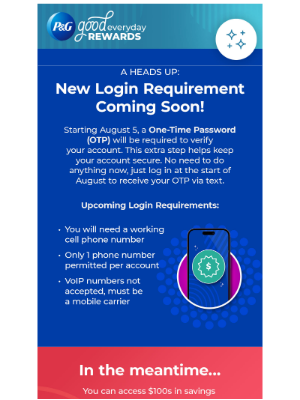 P&G Good Everyday - Heads up: New Login Requirement Coming Soon!