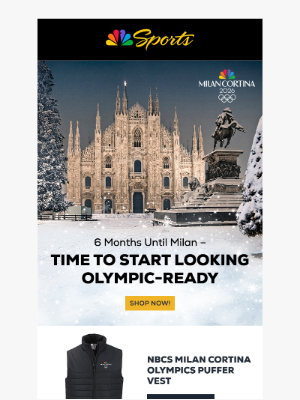 NBC Sports - 6 Months to Milan… Your Closet Called, And It Wants Olympic Merch