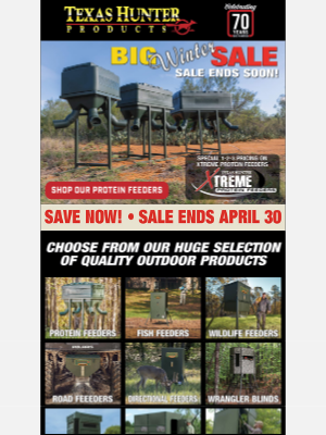 Texas Hunter Products - Texas Hunter's Big Winter Sale