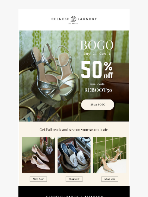 Chinese Laundry - Unlock Your 50% Savings Now! 🎉