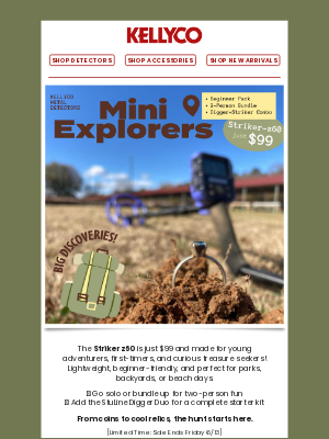 Kellyco Metal Detectors - Kick Off a Summer of Discoveries 🧭